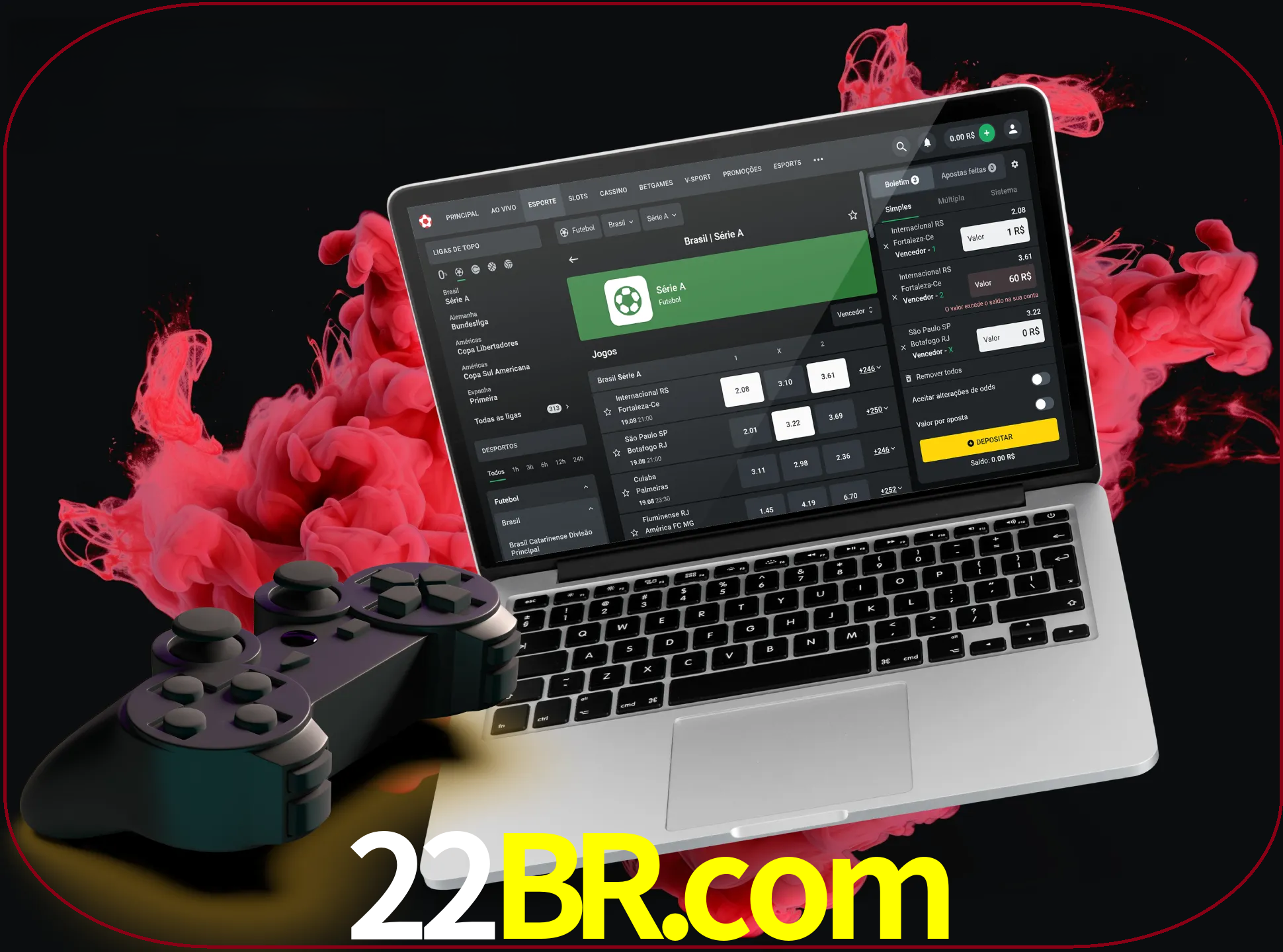 Visite a secção especial de jogos de vídeo em 22br para descobrir em que jogos pode apostar e ganhar muito dinheiro.