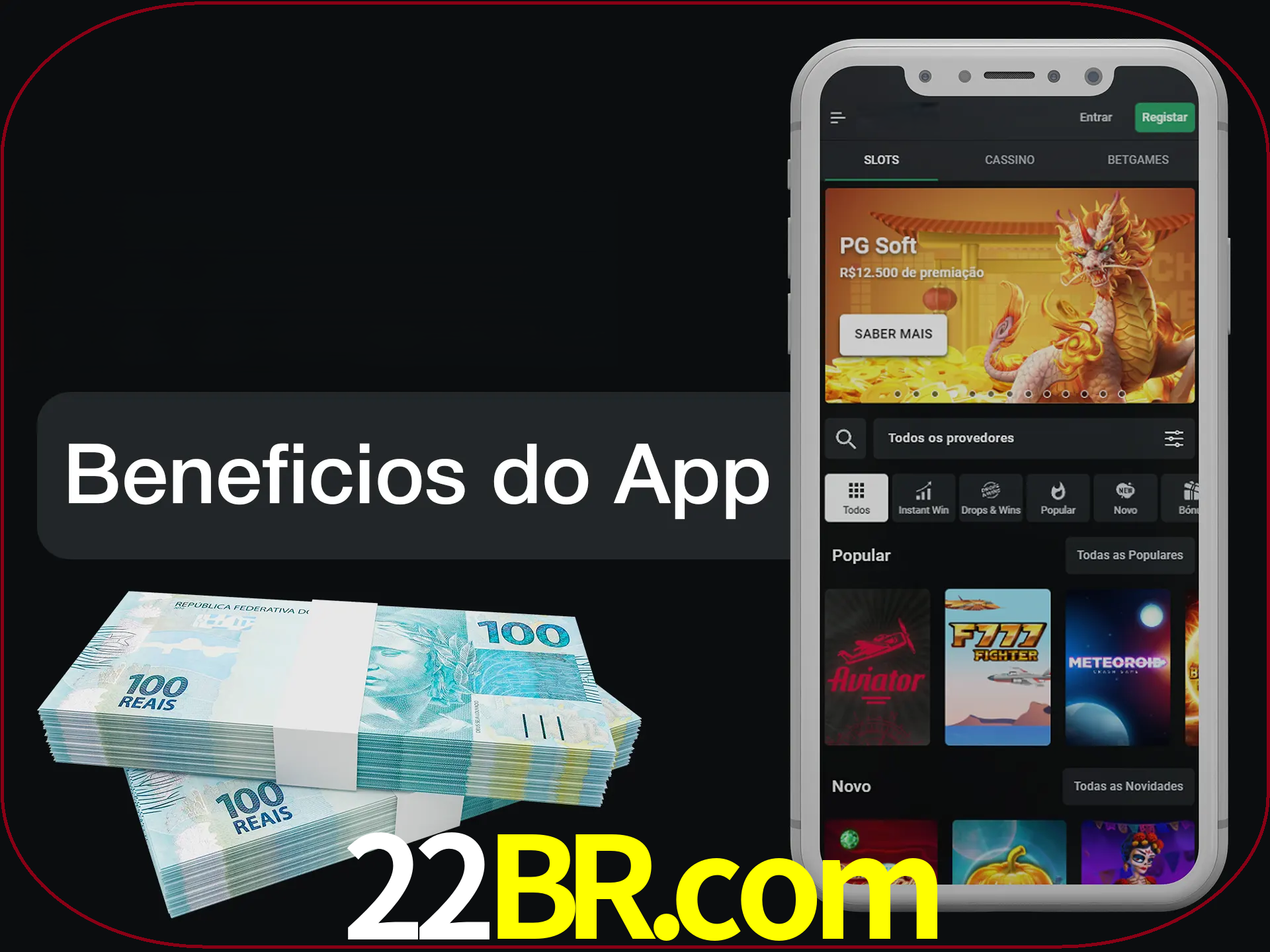 Obtenha todos os benefícios usando o aplicativo.