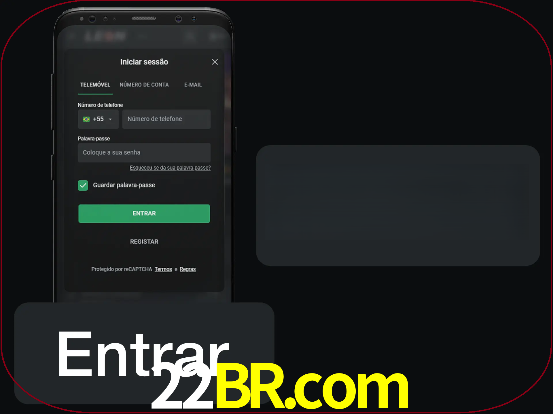 Faça o login para começar a apostar e jogar no cassino.
