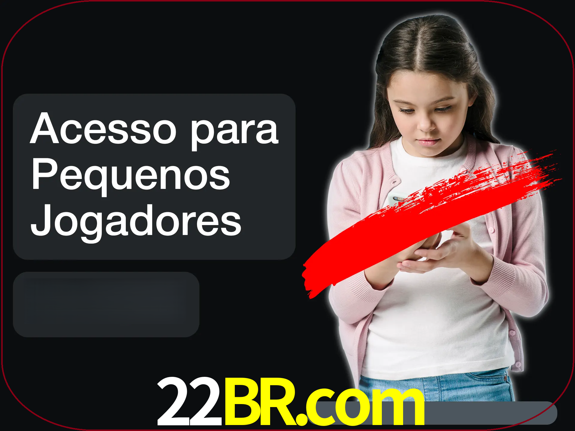 As crianças não podem jogar jogos de cassino.