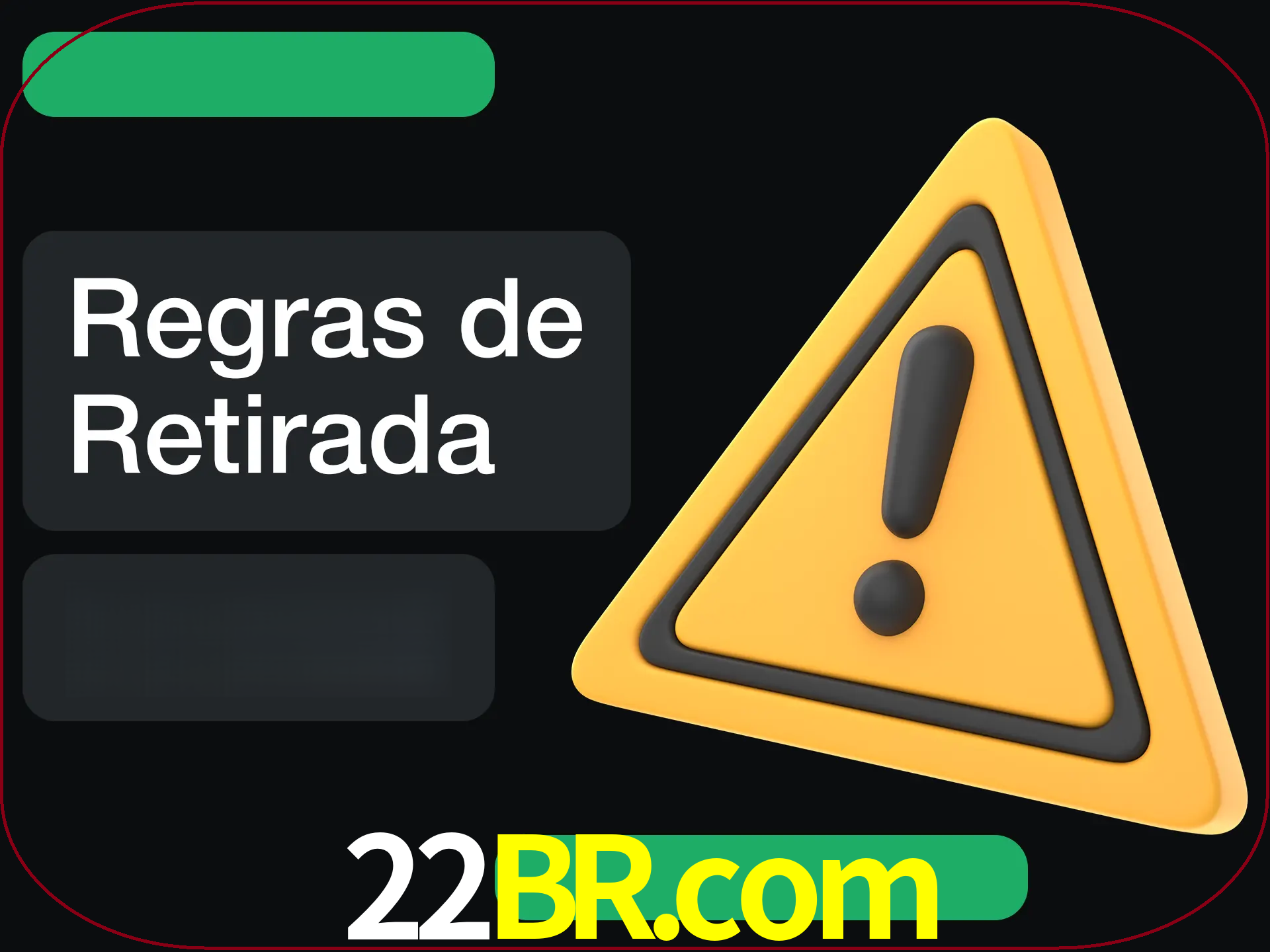 Leia as regras antes de fazer primeiro comdawal.